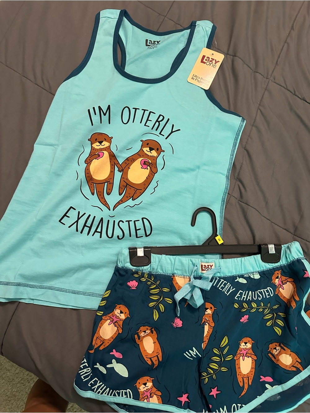 Lazy One Otter Pajama Set